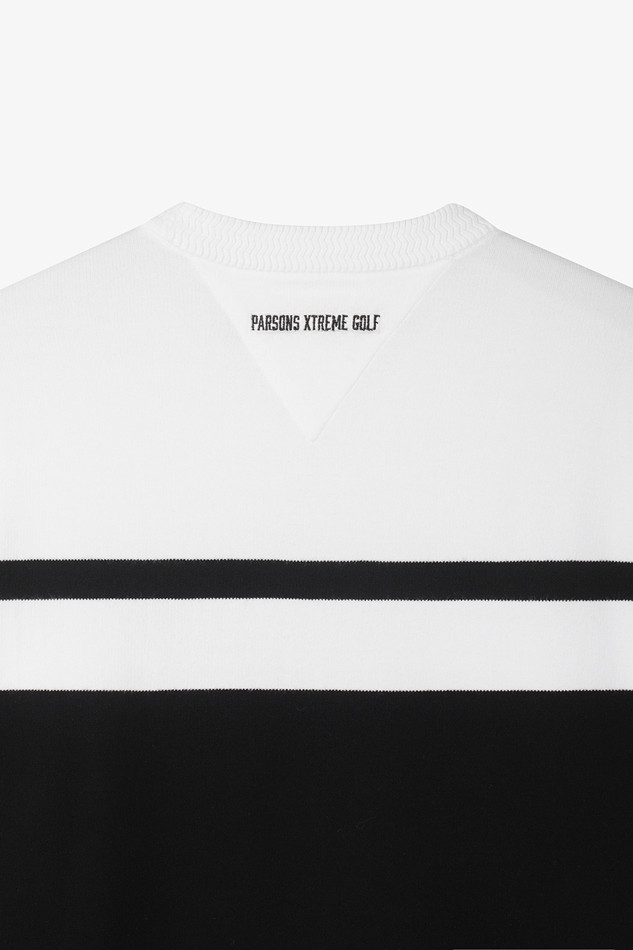 MEN COLOR BLOCKED ROUND NECK SWEATER