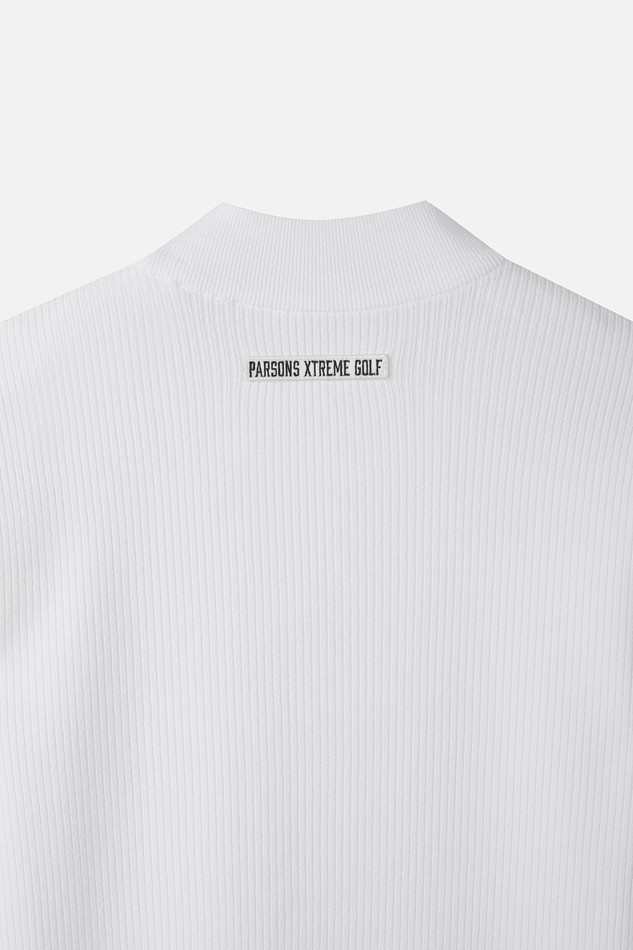 WOMEN SHORT SLEEVE MOCK NECK SWEATER