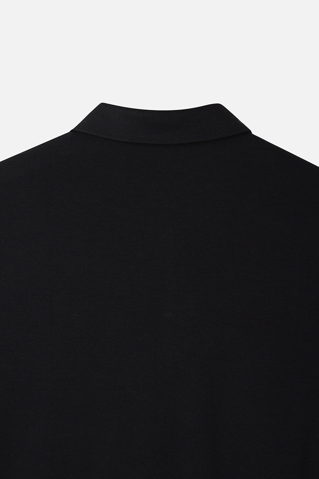 MEN RECON KNIT HYBRID COLLAR LONG SLEEVE PKWCM211421 BLACK 상품 이미지 6