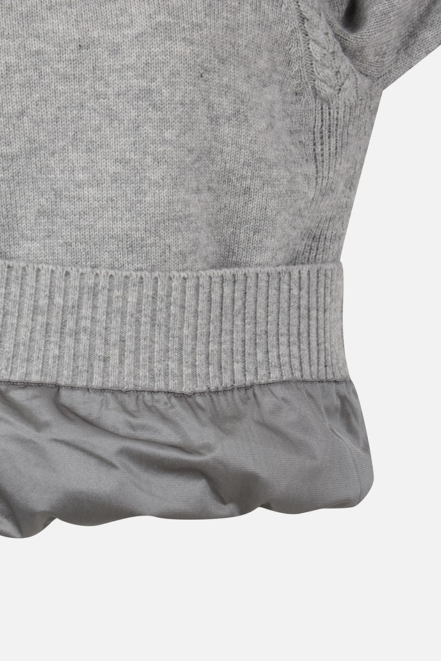 WOMEN CASHMERE WIND BLOCK SWEATER PKWPW411312 M/GREY 상품 이미지 6