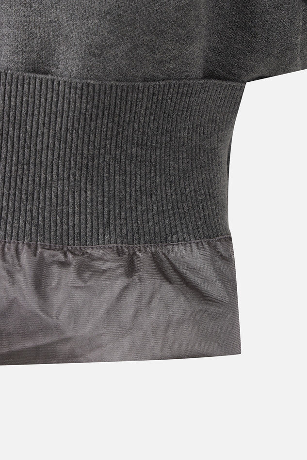 WOMEN WIND BLOCK HIGH-NECK SWEATER PKWPW411512 M/GREY 상품 이미지 6
