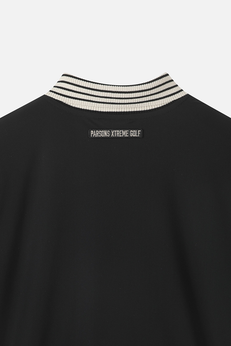 WOMEN KNIT HYBRID COLLARED SHORT SLEEVE