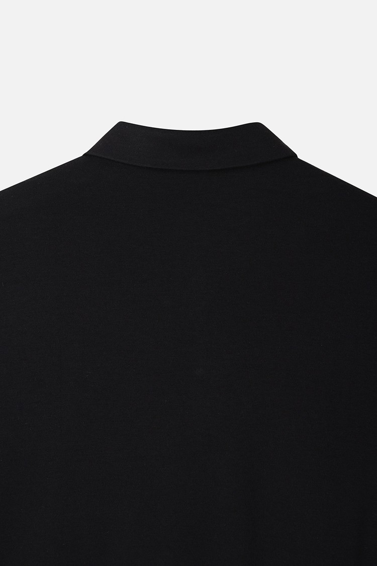 MEN RECON KNIT HYBRID COLLAR LONG SLEEVE PKWCM211421 BLACK 상품 이미지 6