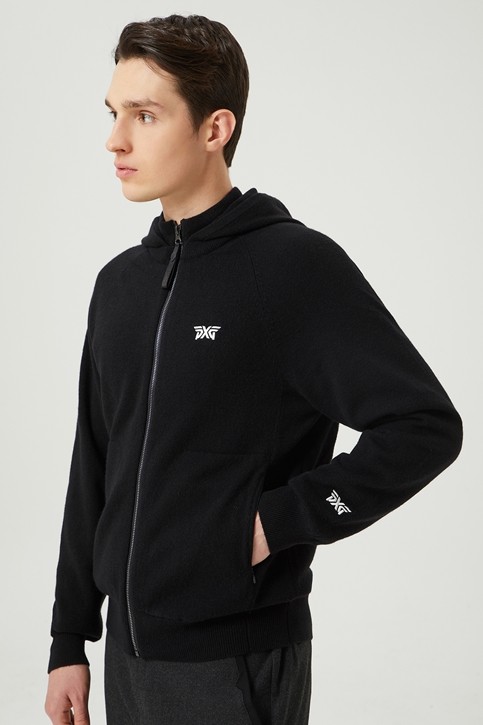 PXG X KJG WINTER HOODED FULL ZIP-UP SWEATER