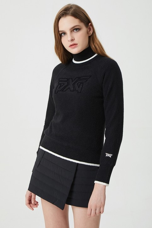 WOMEN WINTER WINDPROOF HIGH NECK PULLOVER SWEATER