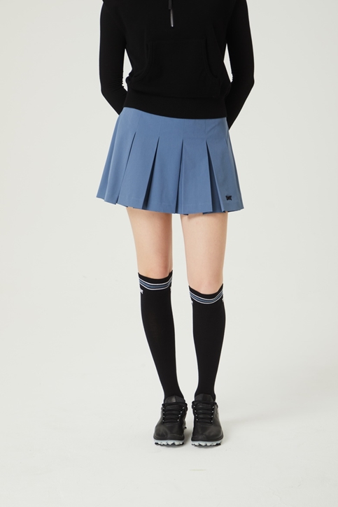 WOMENS PLEATED BANDED SKIRT