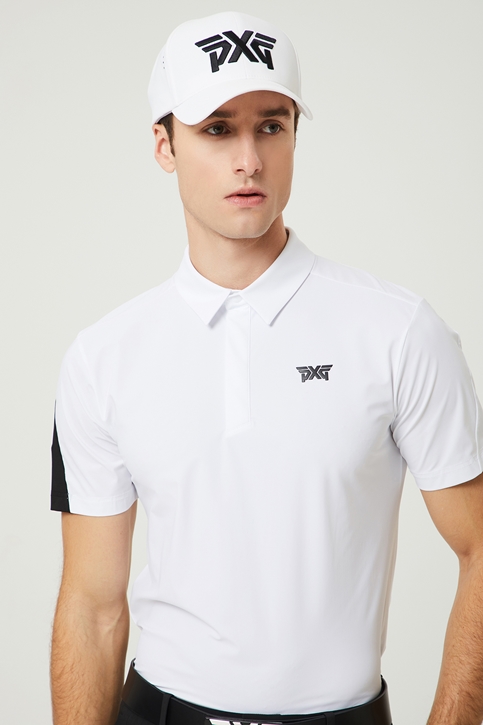 SUMMER SHOULDER POINT COLLAR SHORT SLEEVE T-SHIRT