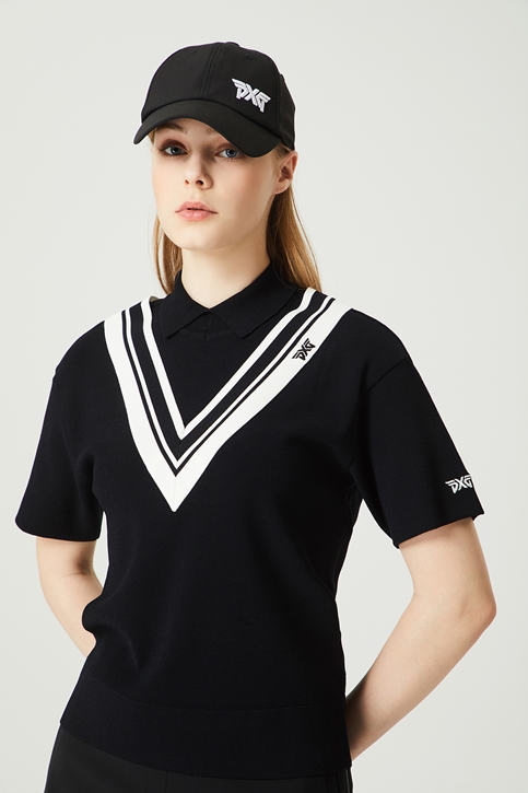 SUMMER SHORT SLEEVE COLLAR SWEATER