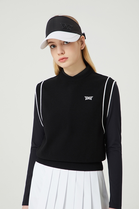 BASIC HIGH-NECK KNIT VEST