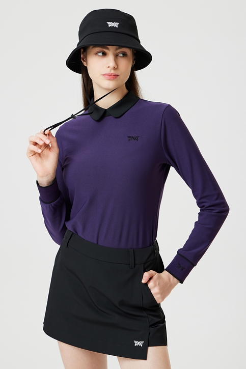 WOMEN ROUND COLLAR LONG SLEEVE T-SHIRTS