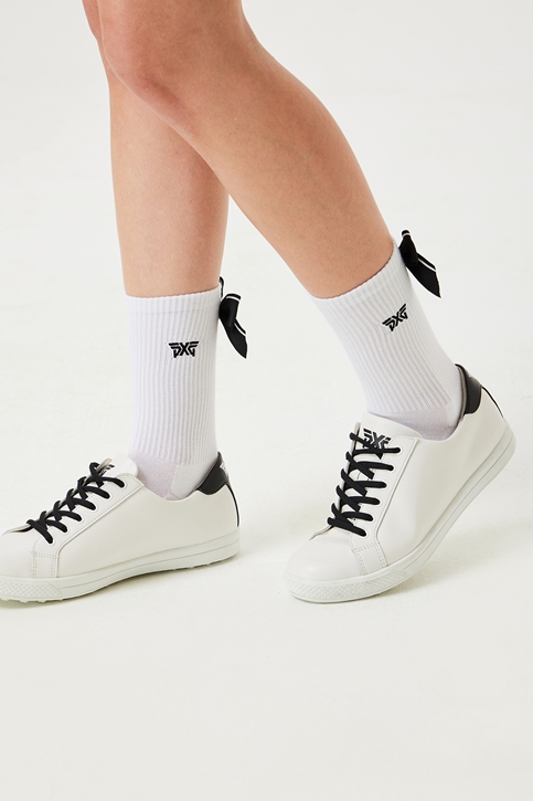 WOMEN RIBBON POINT HIGH SOCKS