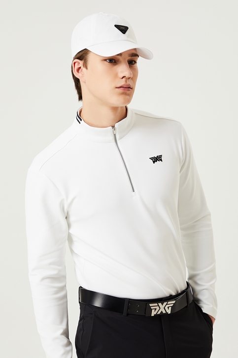 SPRING HALF ZIP LS T-SHIRT