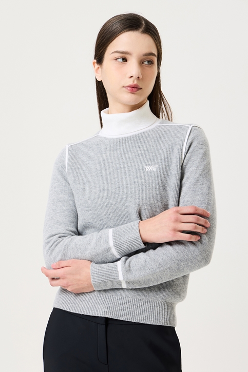 WOMEN WINTER WINDPROOF HIGH-NECK SWEATER