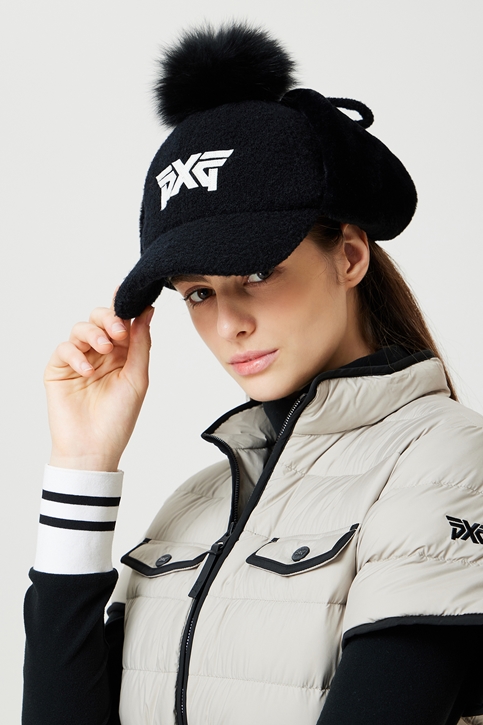 WOMEN FOX FUR BASIC CAP