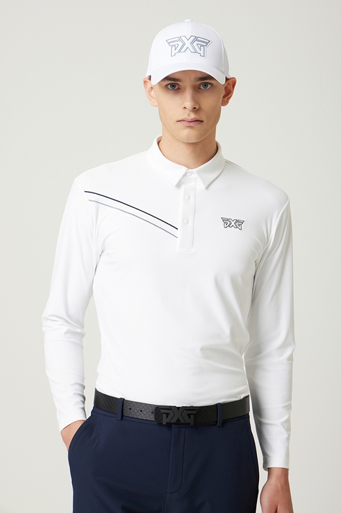 LINE POINT COLLAR LONG-SLEEVE