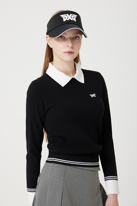 WOMEN COLLARED POINT SWEATER