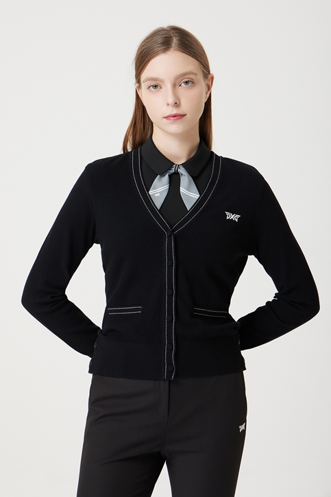 WOMEN V NECK SWEATER CARDIGAN