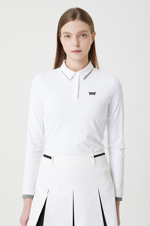 WOMEN ESSENTIAL COLLAR LONG-SLEEVE