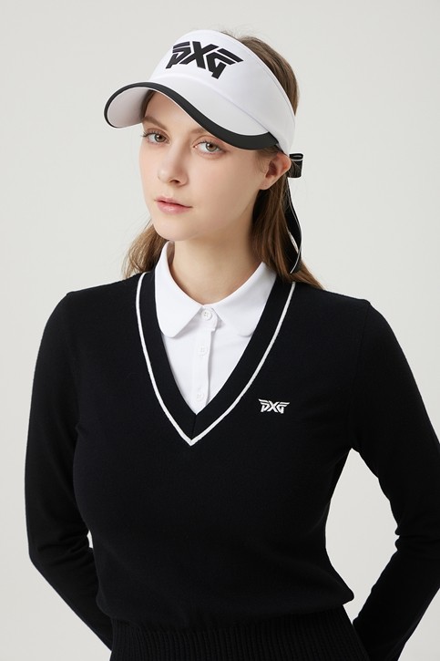 WOMENS COLOR BLOCKED WIDE VISOR