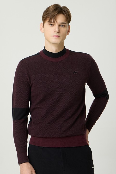 WINTER MOCK NECK WINDPROOF SWEATER