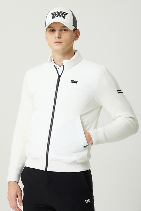 WINTER LINE POINT HYBRID DOWN SWEATER CARDIGAN