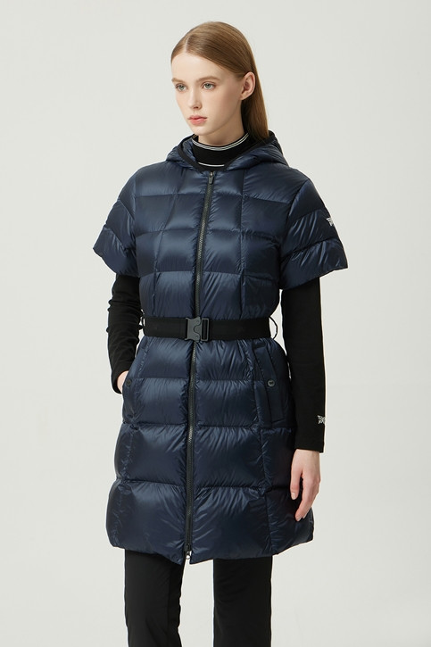 WOMEN WINTER SHORT SLEEVED LONG DOWN