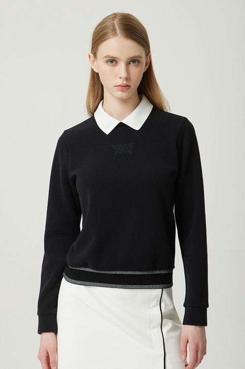 WOMEN WINTER BACK ZIP COLLAR LONG-SLEEVE