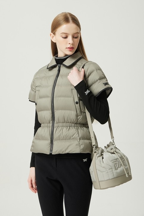 WOMEN WINTER PADDED BUCKET BAG