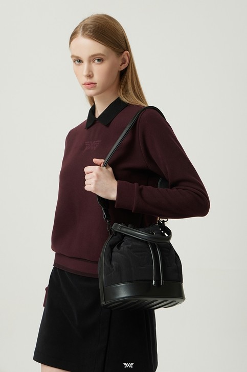WOMEN WINTER PADDED BUCKET BAG