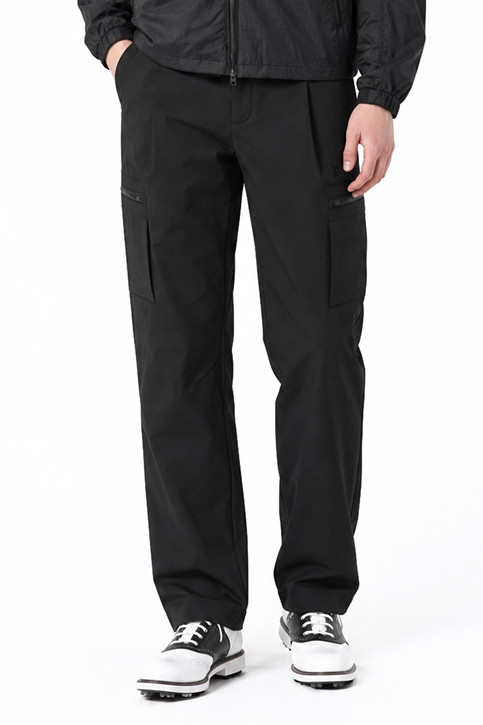 MEN POCKET POINT TAPERED FIT PANTS PKFPM510821 BLACK 상품 이미지 1