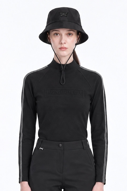 WOMEN MOCK NECK BASELAYER PKFPW110721 BLACK 상품 이미지 1