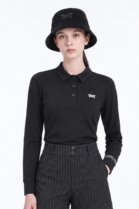 WOMEN BASIC COLLAR LONG SLEEVE PKFPW210421 01,21 상품 이미지 1