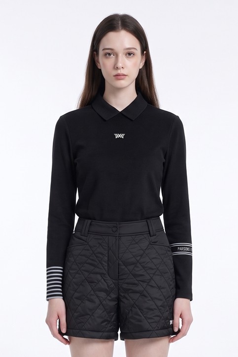 WOMEN SLEEVE DETAIL LONG SLEEVE PKFPW211021 BLACK 상품 이미지 1