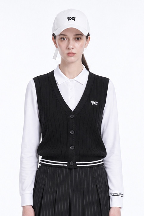 WOMEN OPEN FRONT KNIT VEST PKFPW420221 21 상품 이미지 1