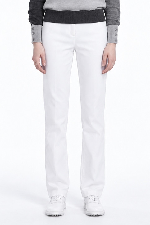WOMEN SLIM FIT PANTS PKFPW510201 WHITE 상품 이미지 1