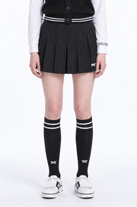 WOMEN STRIPED PLEATED SKIRT PKFPW560721 21 상품 이미지 1