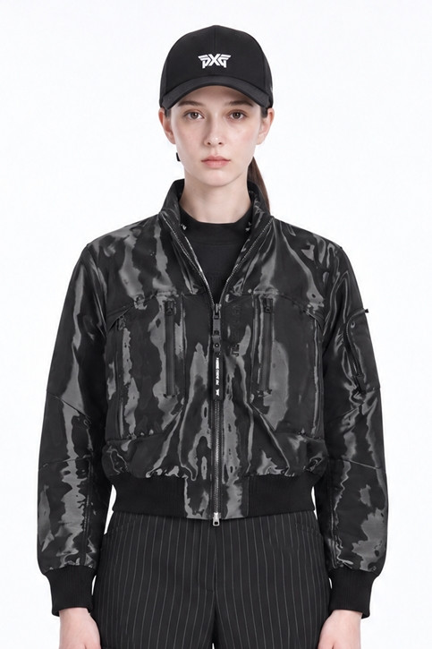 WOMEN D.O. NEW MA-1 JACKET PKFPW610515 SILVER 상품 이미지 1