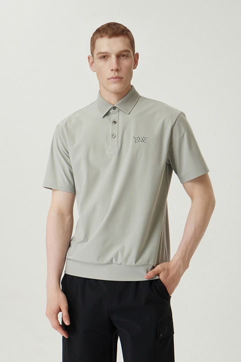 MEN NEW LOGO POINT COLLAR SHORT SLEEVE