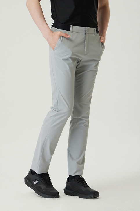 MEN PERFORATED SLIM FIT PANTS