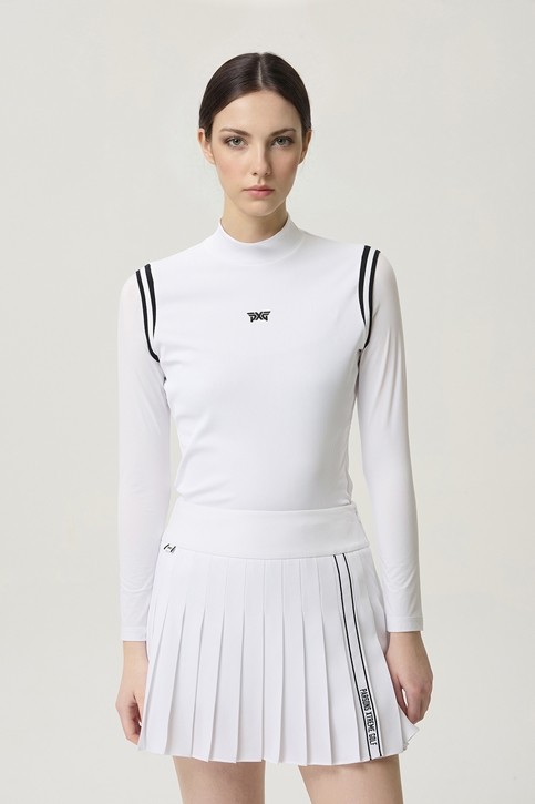 WOMEN COOL SLEEVE MOCK NECK LONG SLEEVE