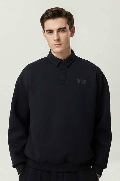 MEN GEN-X SWEATSHIRTS COLLAR LONG SLEEVE