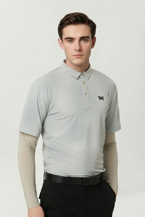MEN COOL SLEEVE LAYERD COLLAR LONG SLEEVE
