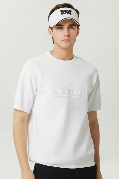 MEN ROUND NECK SHORT SLEEVE SWEATER