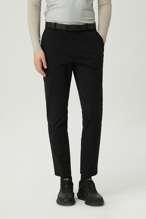 MEN SEMI-TAPERED FIT PANTS