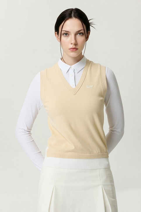 WOMEN V-NECK KNIT VEST