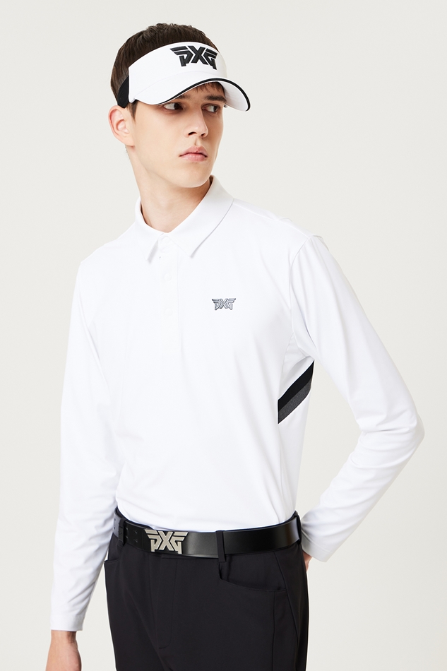 COLOR POINT COLLAR LONG SLEEVE T-SHIRTS