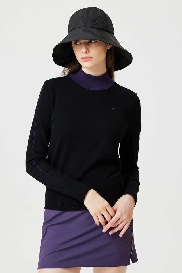 WOMEN MOCK NECK SWEATER