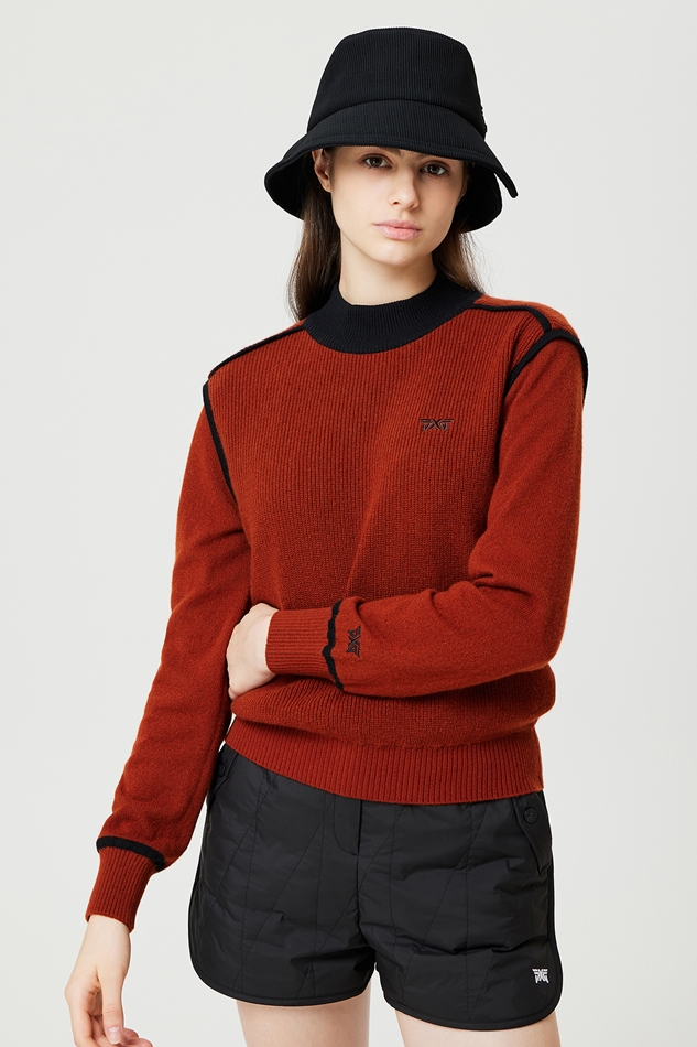 WOMEN WINTER WINDPROOF HIGH-NECK SWEATER