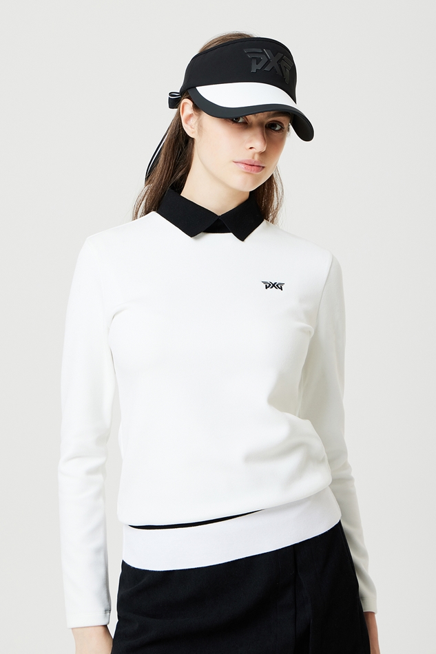 WOMEN WINTER COLLAR LS T-SHIRT