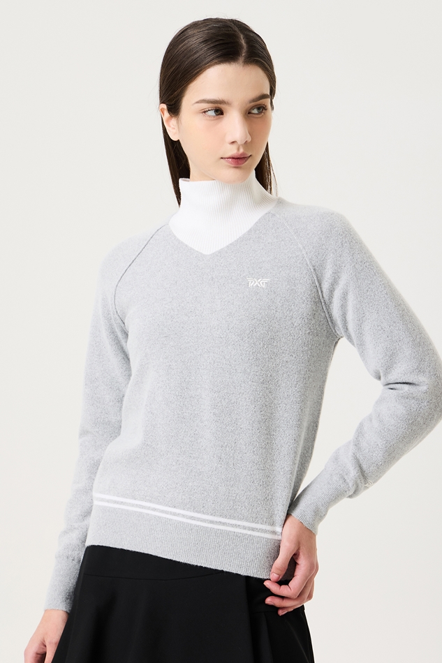 WOMEN WINTER WINDPROOF TURTLE NECK SWEATER